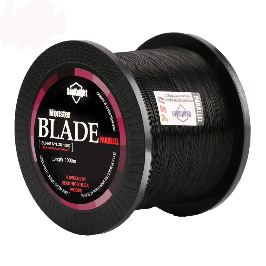 Seaknight1000 M nylon monofilament fishing line spool in multiple colour options.