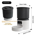 4L smart pet feeder with timing control and remote monitoring features for cats and dogs