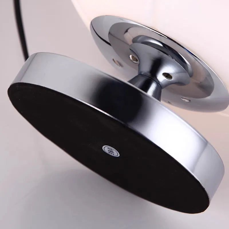 Eye protection creative glass football table lamp with dimmer switch, 20cm or 25cm height, multiple colour options