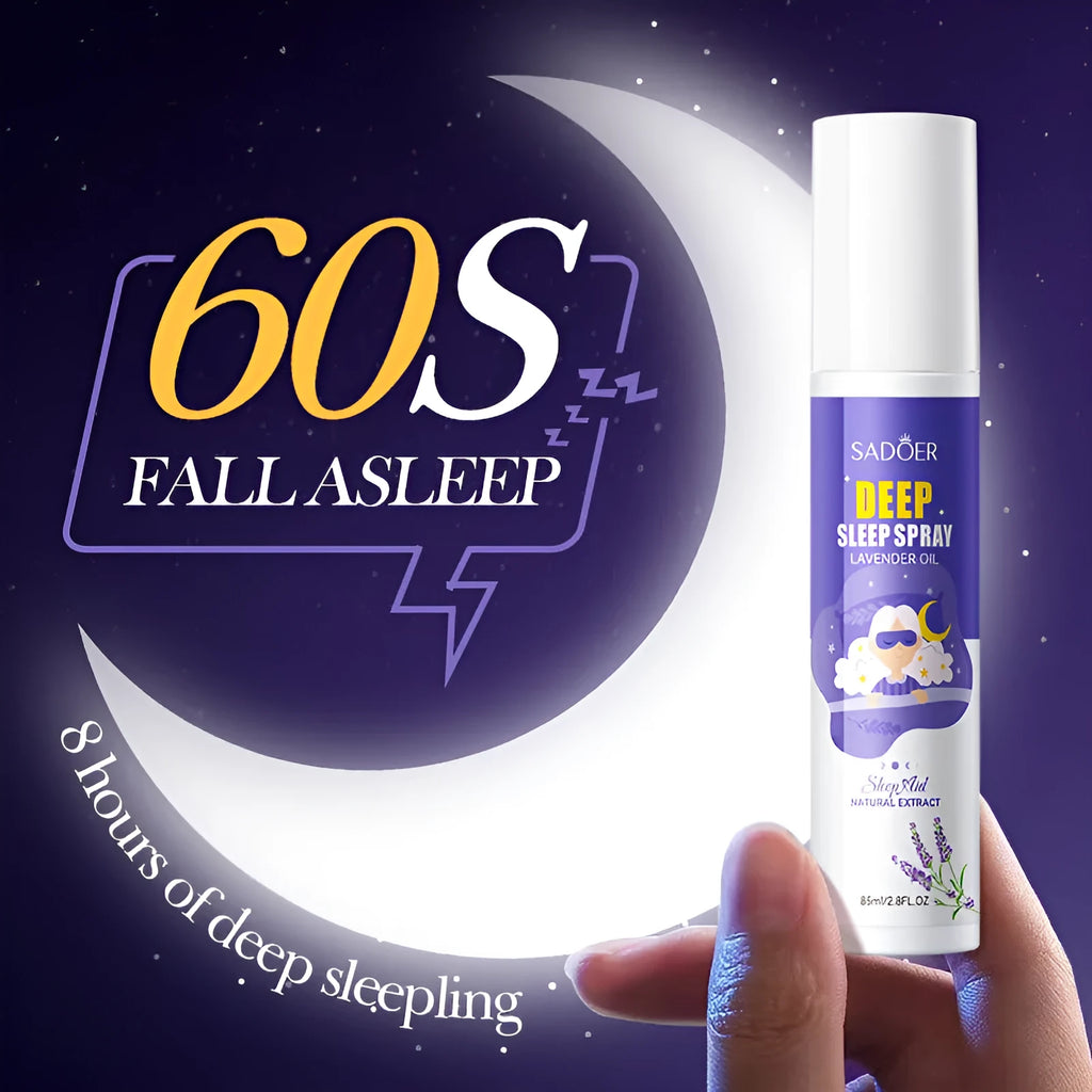 85ml sleep spray bottle with universal skin type formulation for bedroom relaxation and fatigue relief