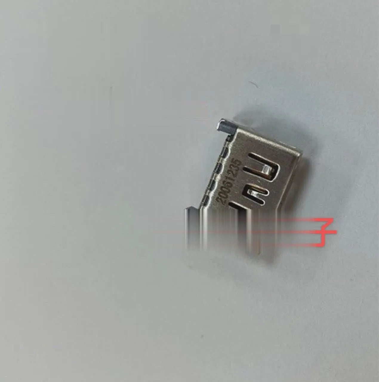 Silver HDMI interface host socket for gaming machine accessories
