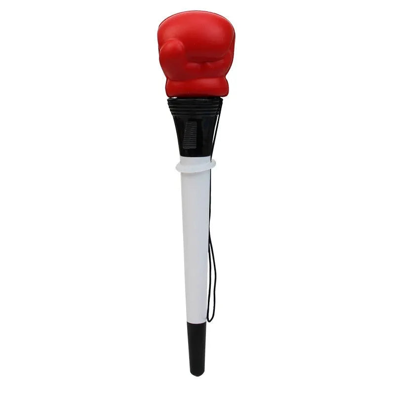 Four boxing press ejection pens with plug-in sleeve mechanisms and 0.7mm bullet tips
