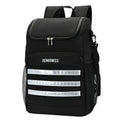 Breathable waterproof insulated backpack with bottle opener in black, 20L cloth construction