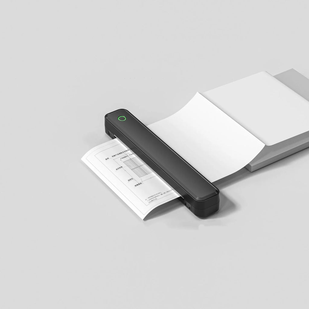 Black or white Bluetooth thermal printer for mobile phone drawing printing, 295mm long.