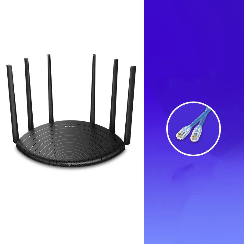 TL-WDR7661 AC1900 Gigabit wireless router with compact black chassis measuring 254mm wide