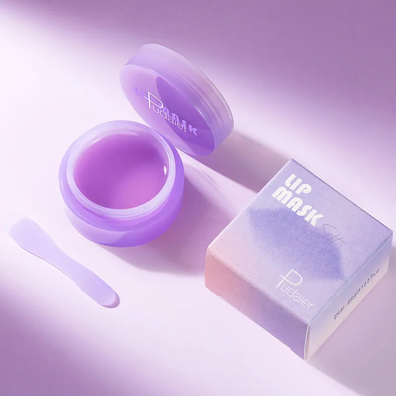 Exfoliating lip balm mask with scraper tool in 10ml size