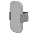 Gray dog nail file with detachable claw grinder and nail scraper board on white background