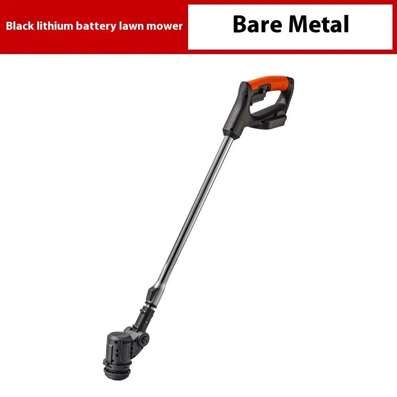 Household portable weeding machine in red bare metal finish, 1300mm length, 1000W motor