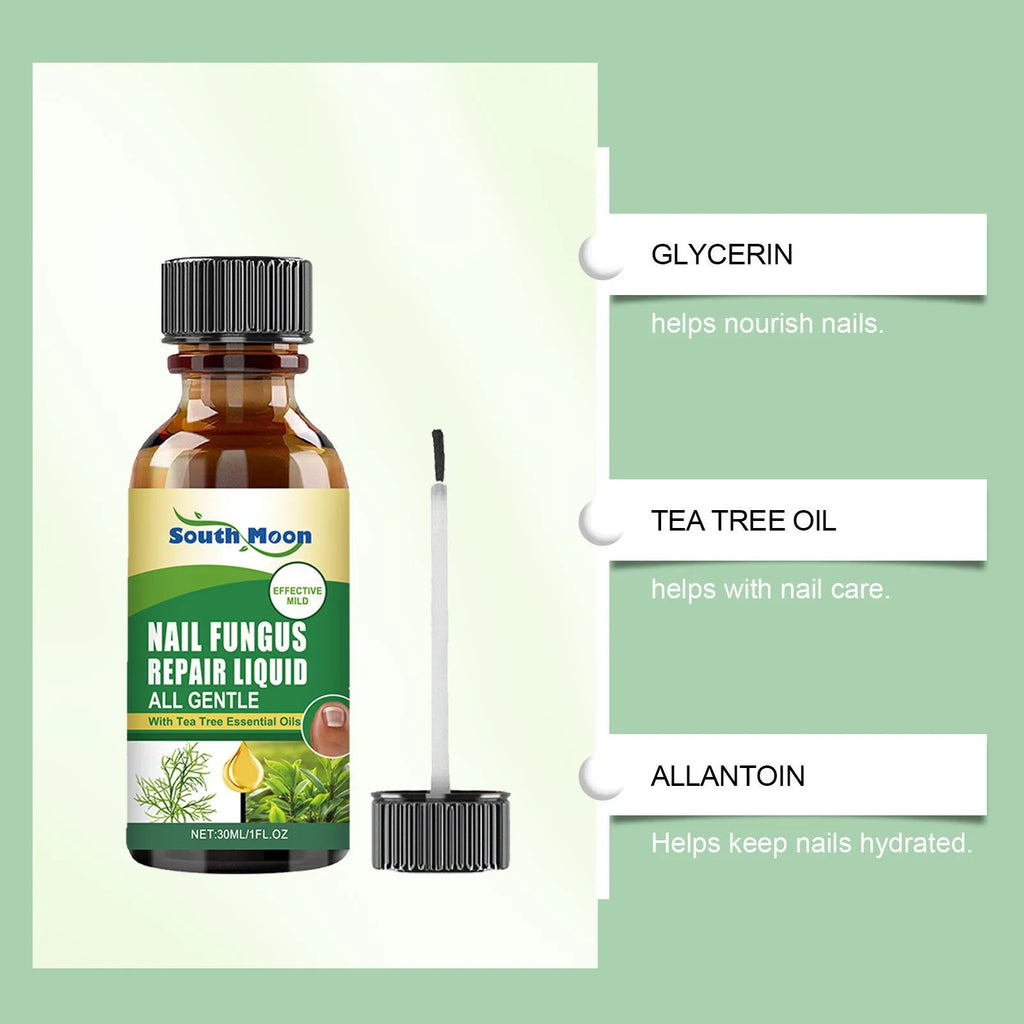 30ml nail care solution with tea tree oil for gentle fungus repair
