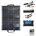 Black 40W portable folding solar panel bag with compact 425x285x8mm folded dimensions