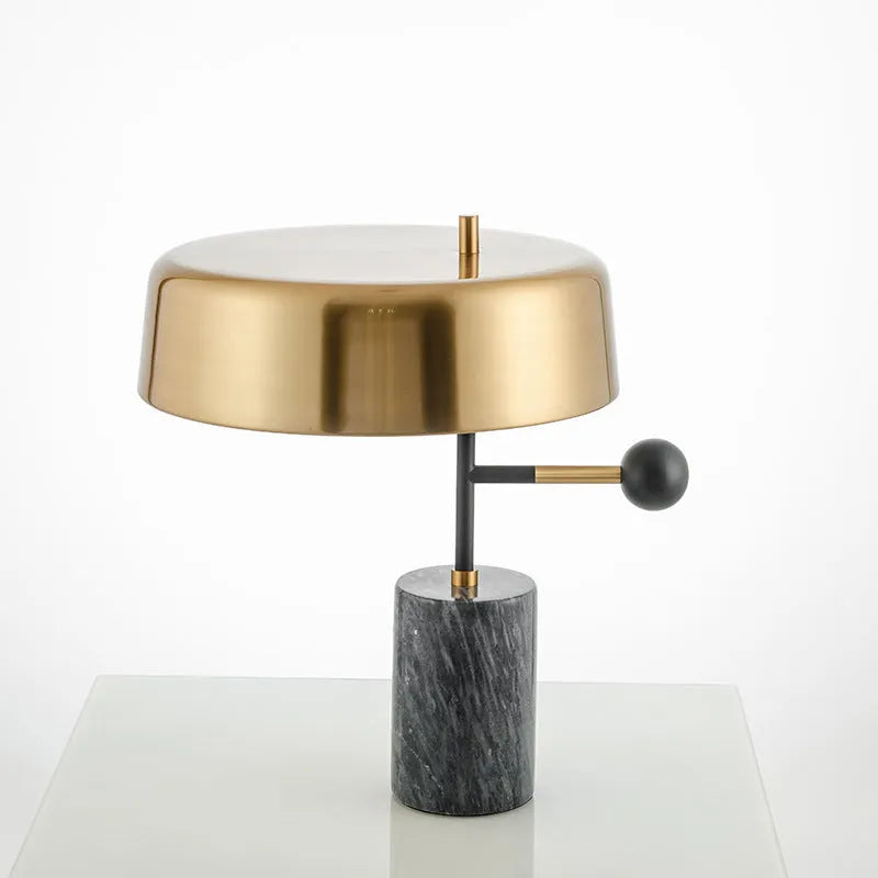 Fashion simple bedroom hotel decorative table lamp with warm light and European style on a wooden bedside table