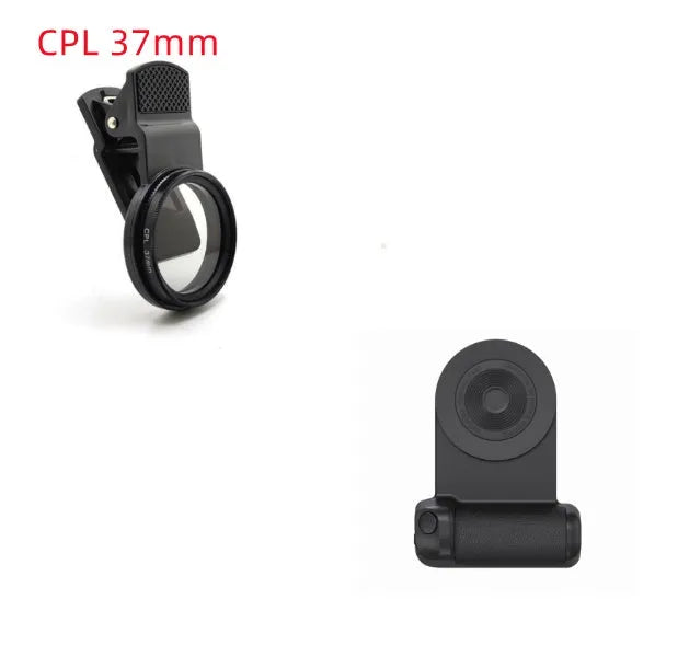 3-in-1 magnetic phone holder camera bracket with PU leather handle and rotatable stand, in black, on a table
