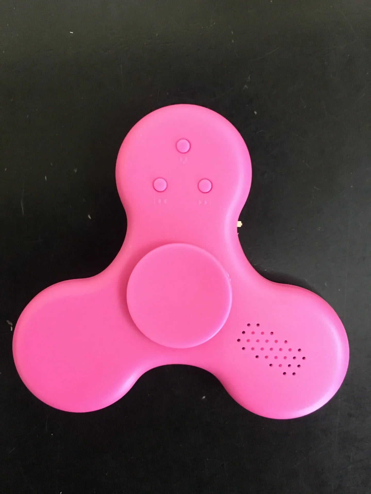 Bluetooth speaker fidget spinner EDC toy in compact ABS design with MP3 playback, 80x80x15 mm, white colour