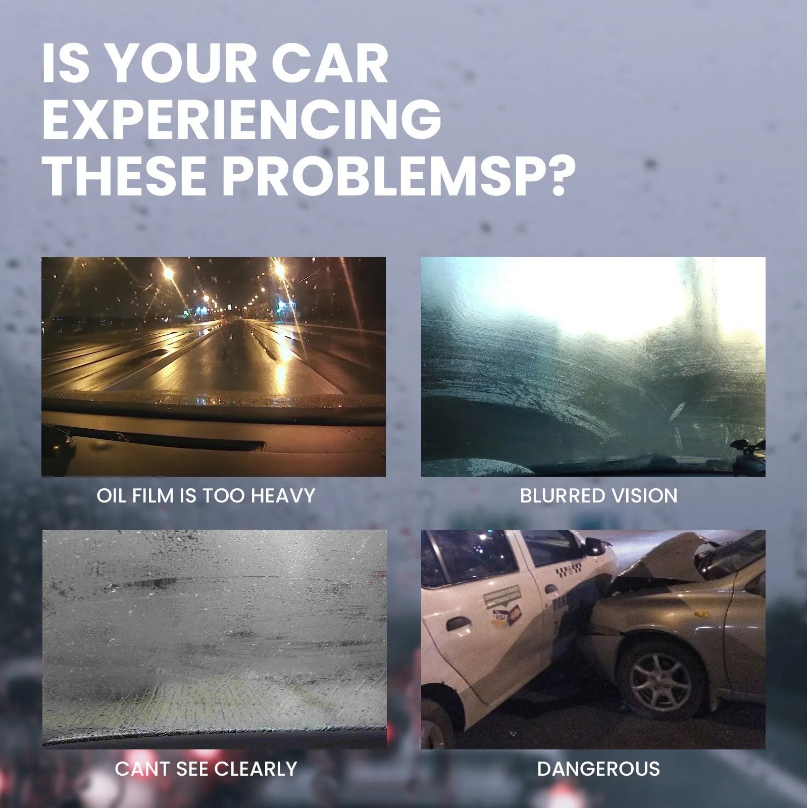 Car anti-fog rainproof wipes 40pcs in compact pack with water-base resin and non-woven fabric for windscreens