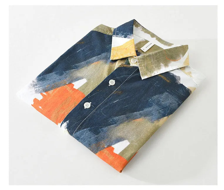 Womens cotton loose cardigan top with long sleeves in printed colour, available in sizes M to XXXL