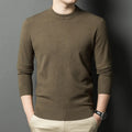 Men's fine yarn heavy sweater in light blue – pullover style for autumn winter – size M to 4XL
