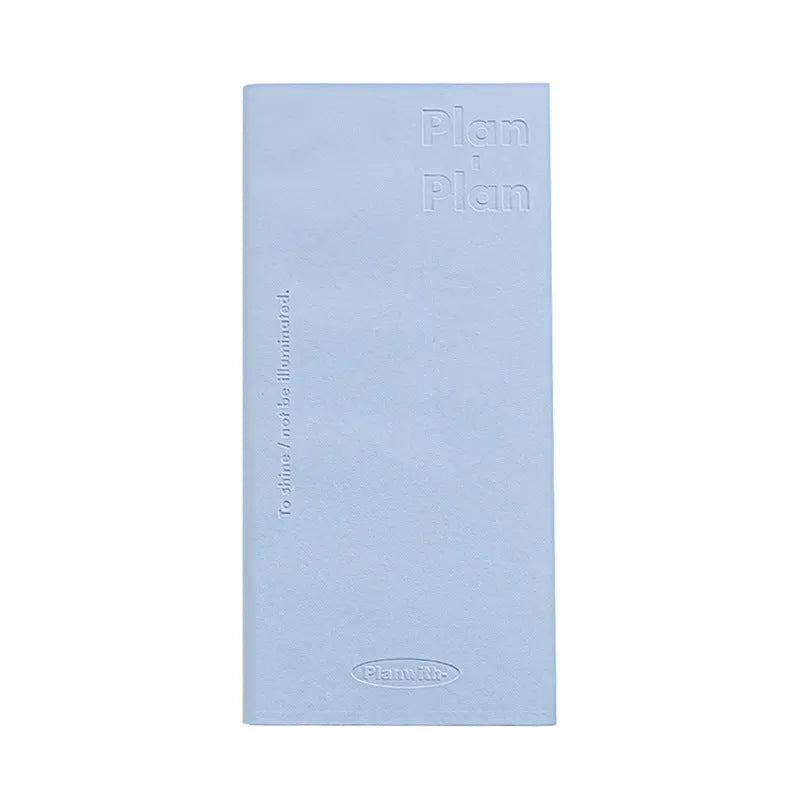 Embossed cover notebook showing 80 sheets of 100g white cow paper with perfect binding
