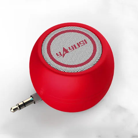 A5 portable mini Bluetooth speaker in blue with ABS case on outdoor table