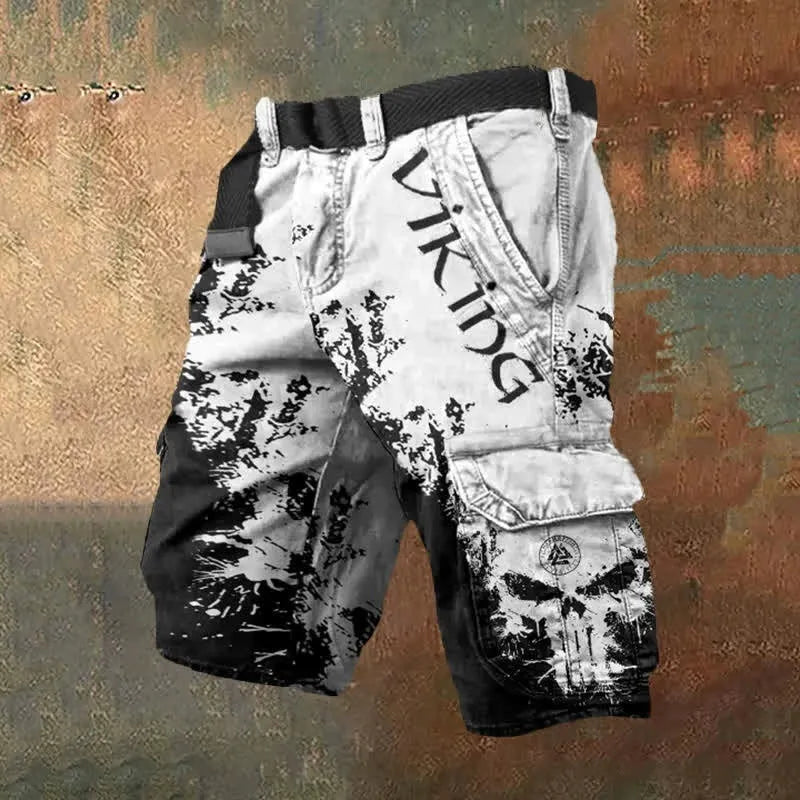 Trendy 3D digital print men's polyester shorts with zipper, available in multiple colours sizes S to 5XL