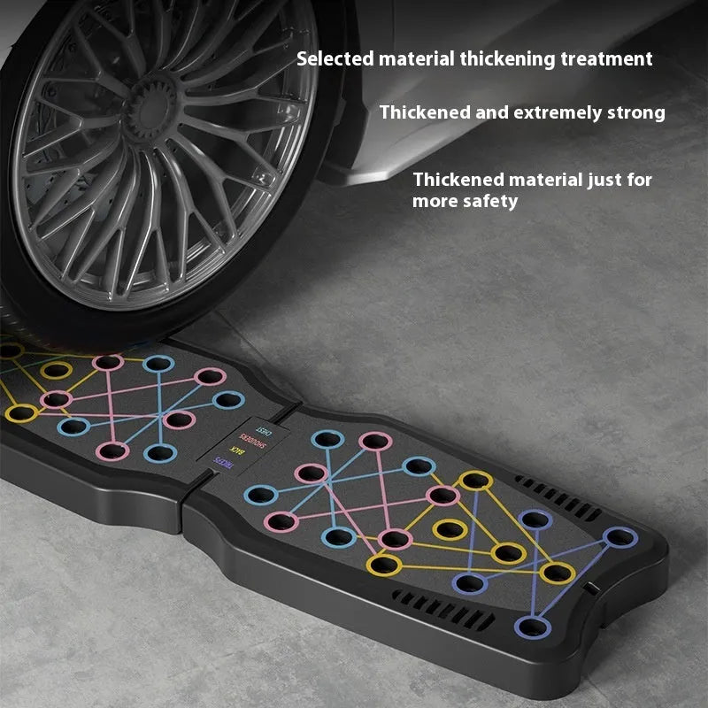 Push up support plate made of ABS environmentally friendly material with flat base, available in multiple colour options