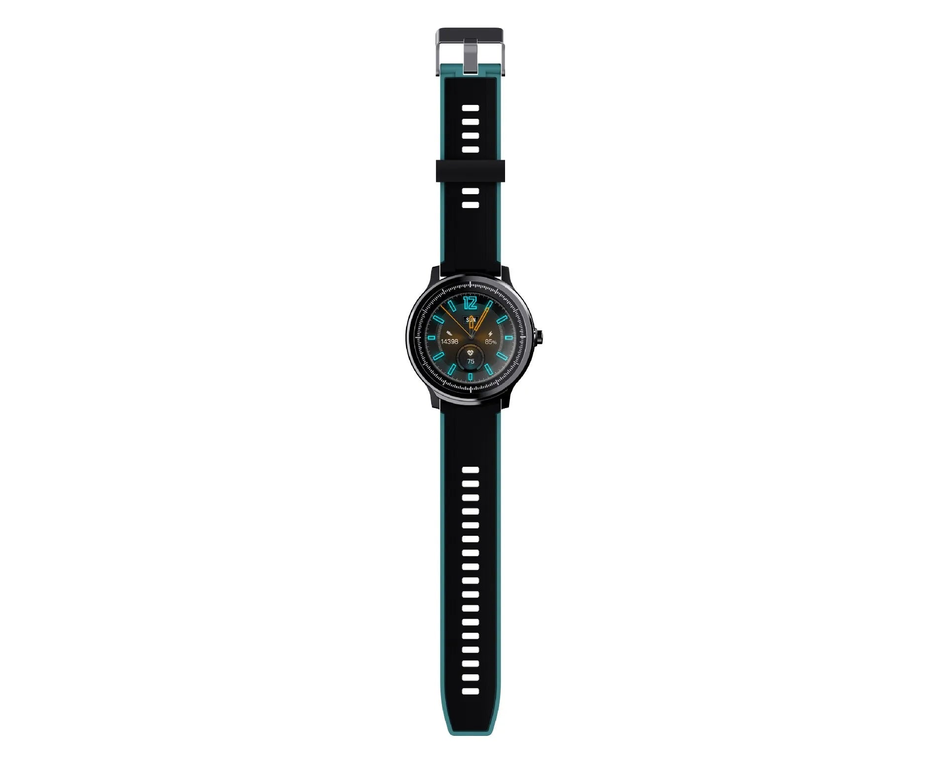 Kospet PROBE 1.3 inch touch screen smart watch with silicone strap in green