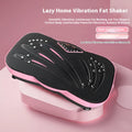 Multifunctional home power plate in black with smart remote control and high-frequency vibration