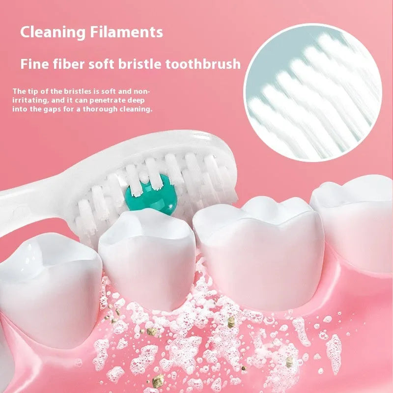 Box of 20 disposable bead toothbrushes with integrated toothpaste for travel and emergency dental care