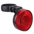 Plastic anti-theft positioning taillight bracket for bicycle seat post with reflective light in red
