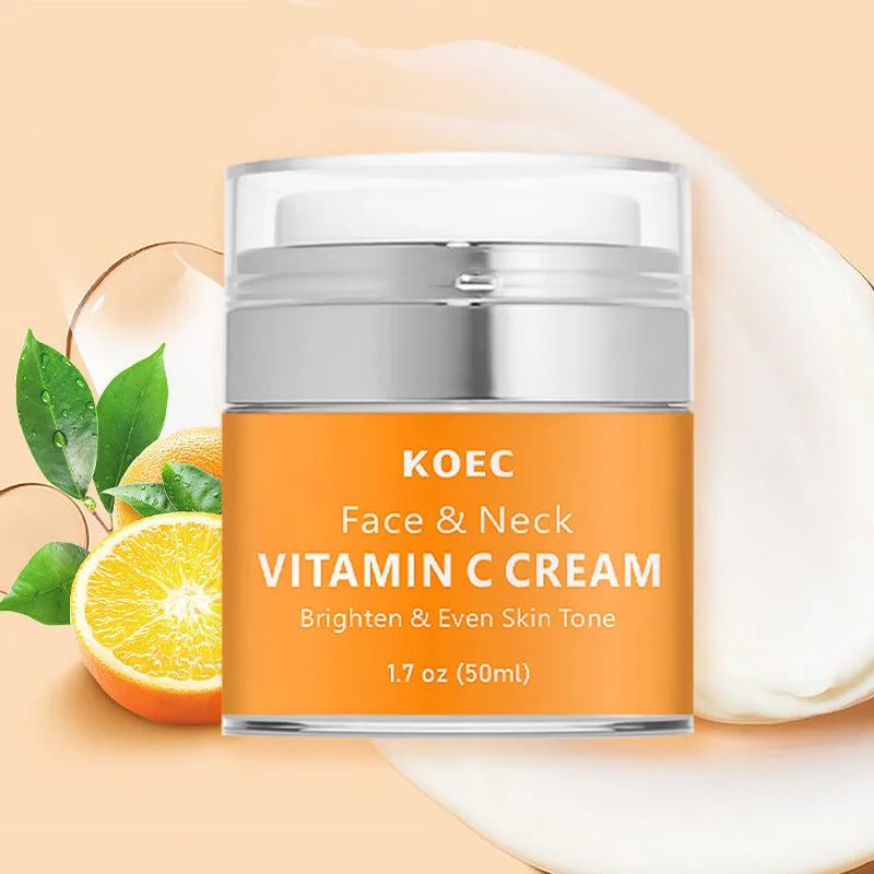 50g neck cream jar with English packaging for anti-wrinkle and moisturising care