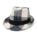 Blue polyester sun hat with a bell crown and wide brim for outdoor sun protection.