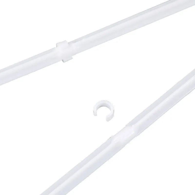 Pack of 10 white plastic car window flag pole holder mount clips.