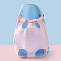Cartoon Beka yellow bear design soft canvas pet carrier chest bag with ribbon handles.