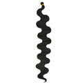 Long wine red synthetic crochet braid hair extension with big waves, 24 inches.
