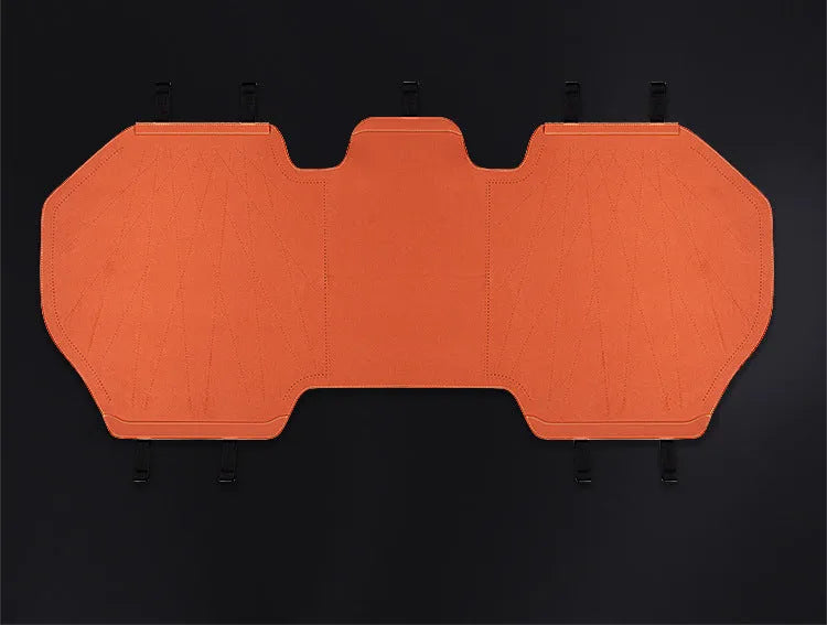 Tailored leather ultra thin car seat cover in fur material showing gradient hole design