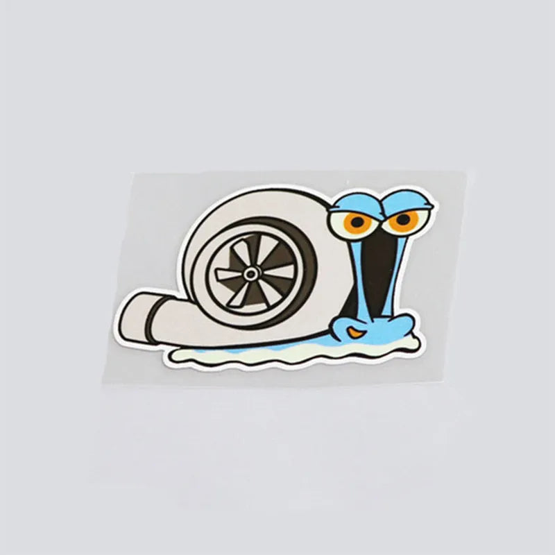 Cartoon snail reflective car sticker decal for vehicle bumper or window