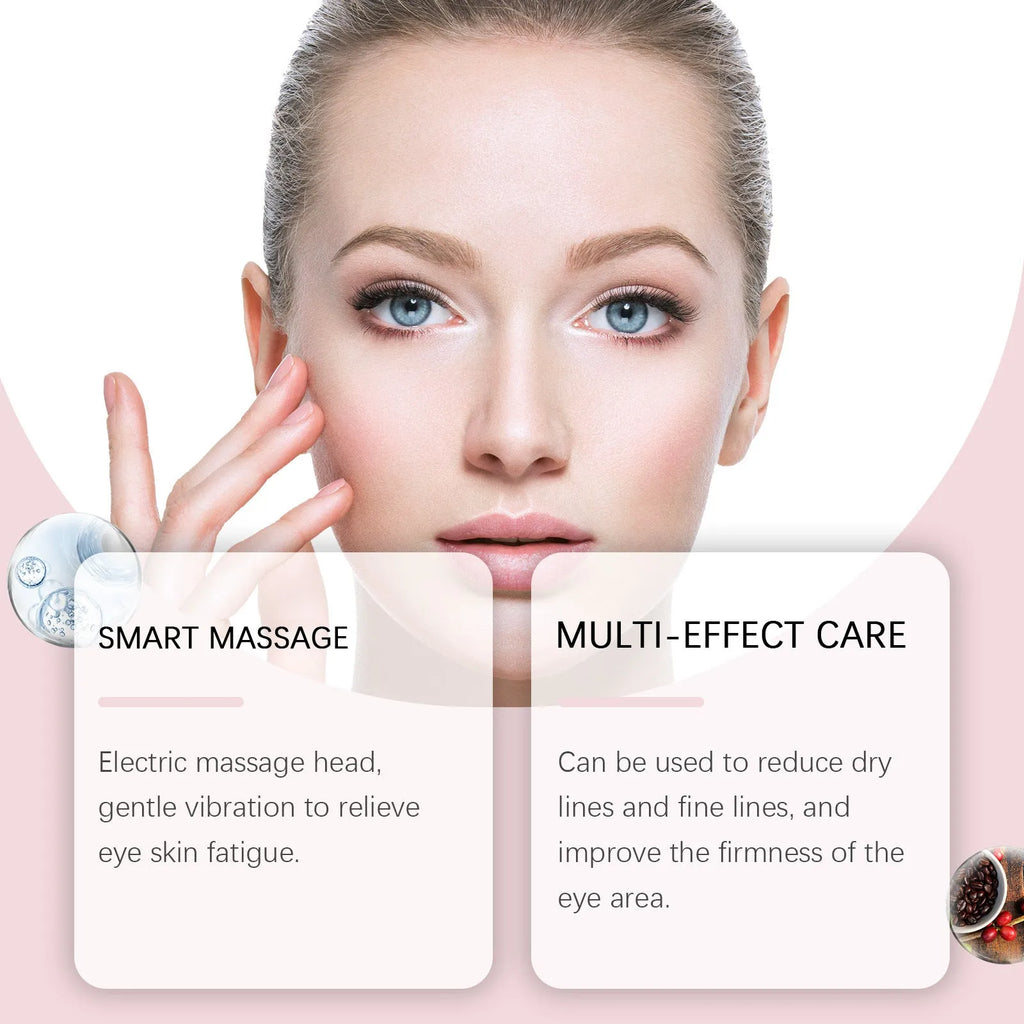 Electric firming eye cream 50g tube with massage head, 7.7x11cm
