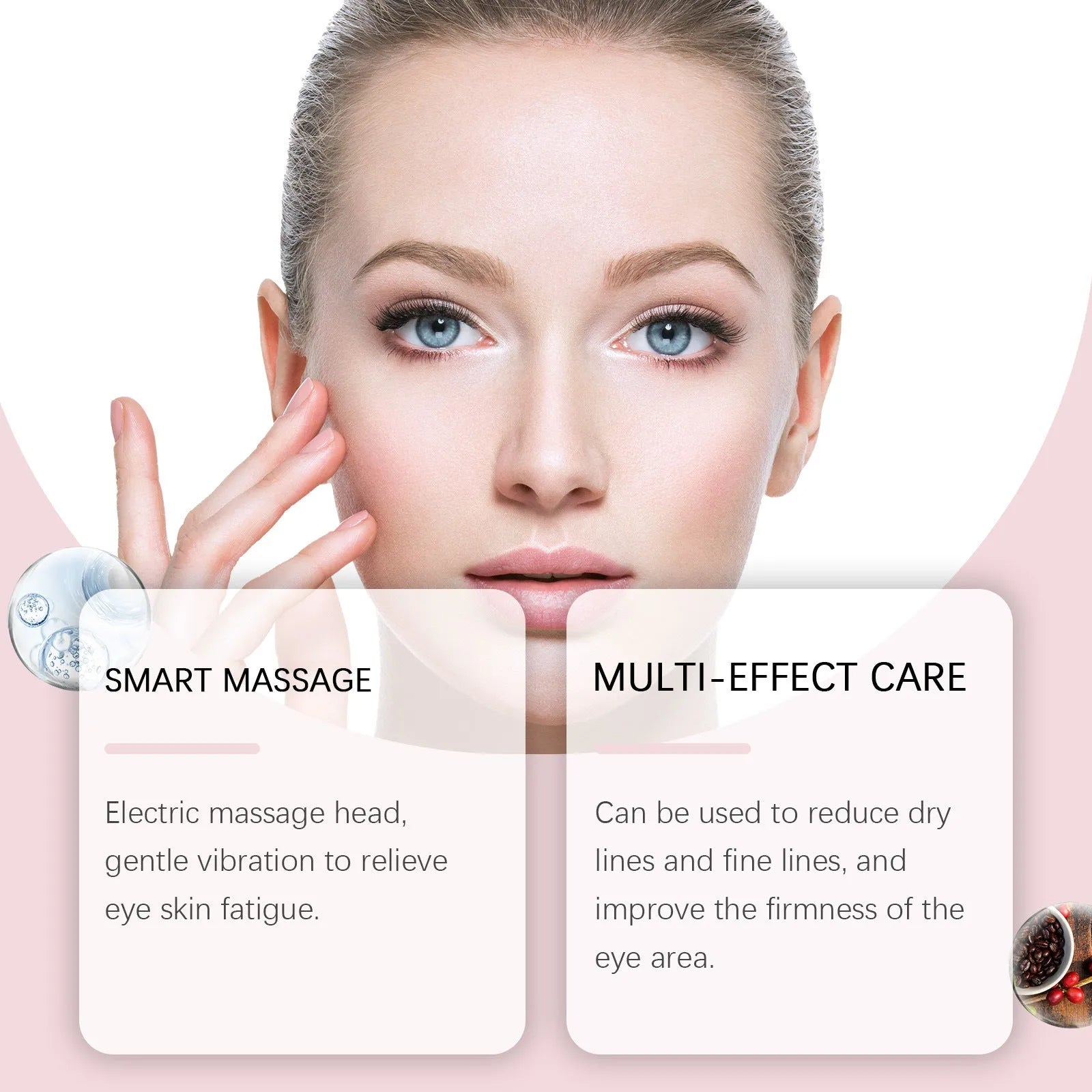 Electric firming eye cream 50g tube with massage head, 7.7x11cm