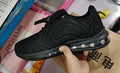 Men's black casual sneakers with a thick sole and lace-up design for running and sports.