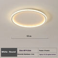 Minimalist circular LED ceiling lamp in black finish with dimmable adjustable lighting