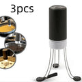 Wireless automatic stirrer in black with three speed settings on a white background