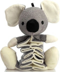 Grey koala dog squeaky toy measuring 30cm with crinkle paper inside for noise