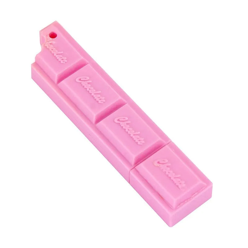 Cartoon chocolate bar ballpoint pen in pink, beige, or brown with 0.5mm bullet tip.