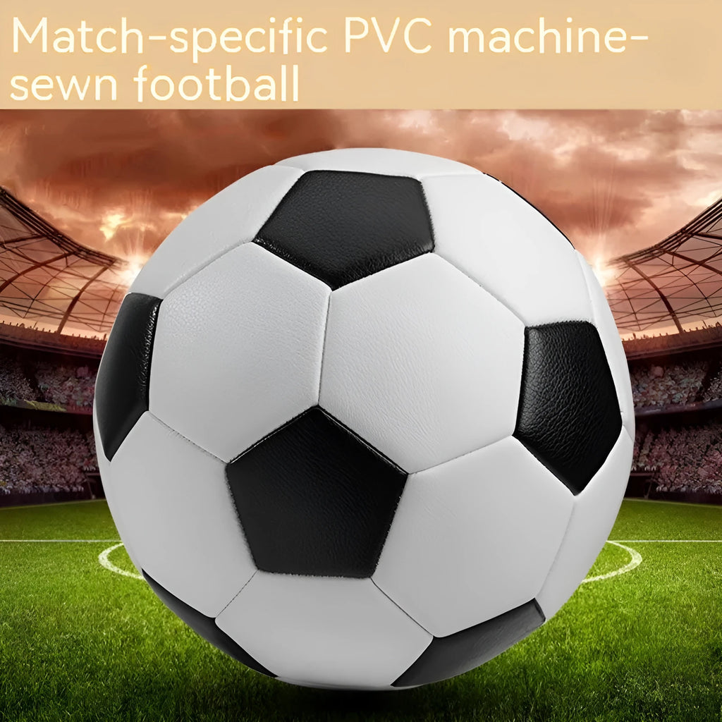 Machine seam PVC training football in No 3, No 4, and No 5 sizes for youth and competition football