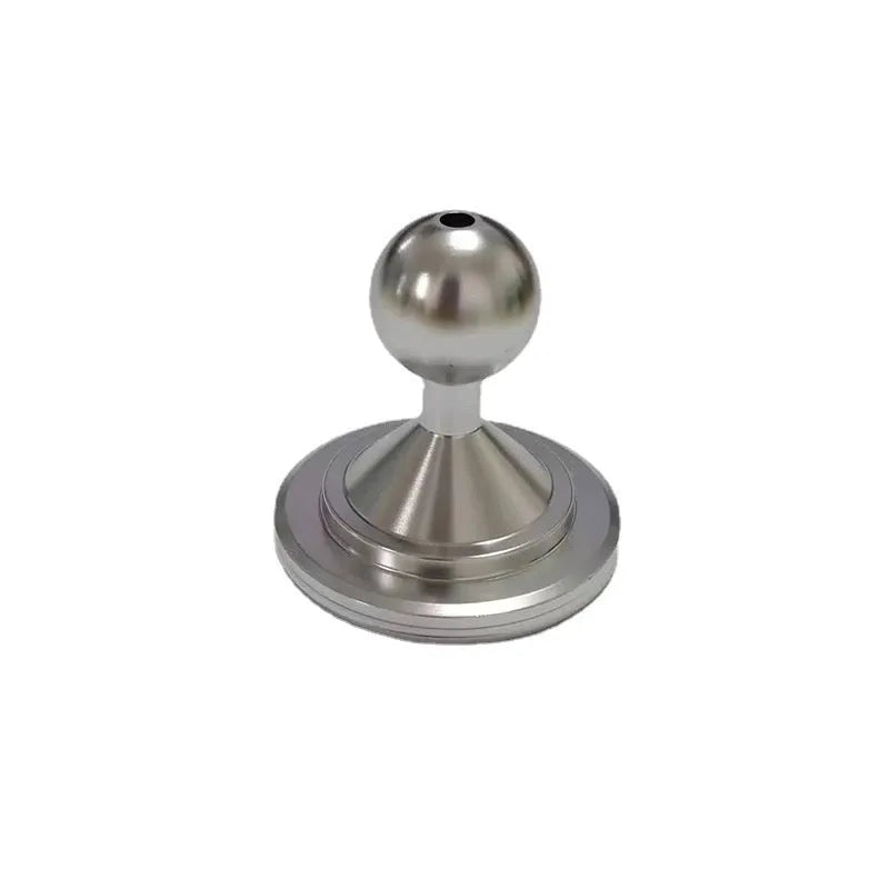 Universal aluminum alloy instrument panel base plate in silver and black on dashboard