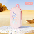 Orange and purple EVA waterproof swimming storage bags in small 3L and large 7L sizes.