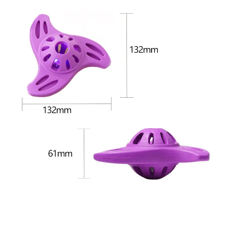 Blue bite-resistant boomerang-shaped dog chew toy with molar texture for large dogs.