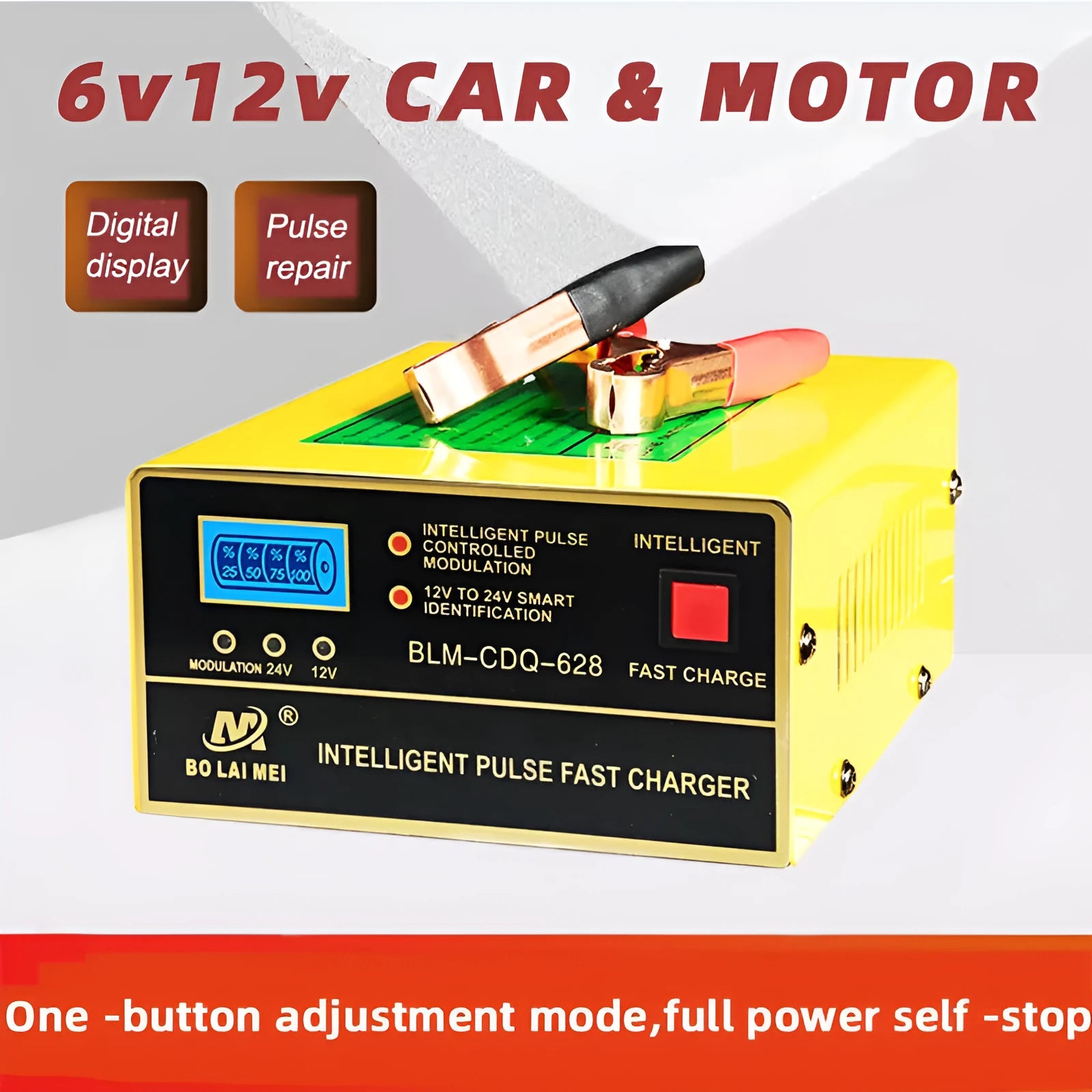 BT 168 automobile battery charger for 12V24V lead acid batteries with American Standard plug