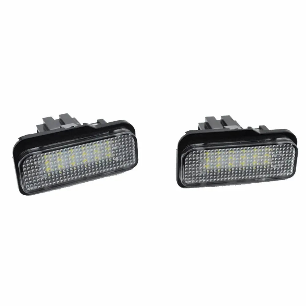 Minimalist household LED license plate light for Mercedes models with 18 LEDs and PC housing