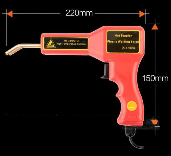 CR307 plastic repair welding gun for automotive bumper repair with LED light and UK plug