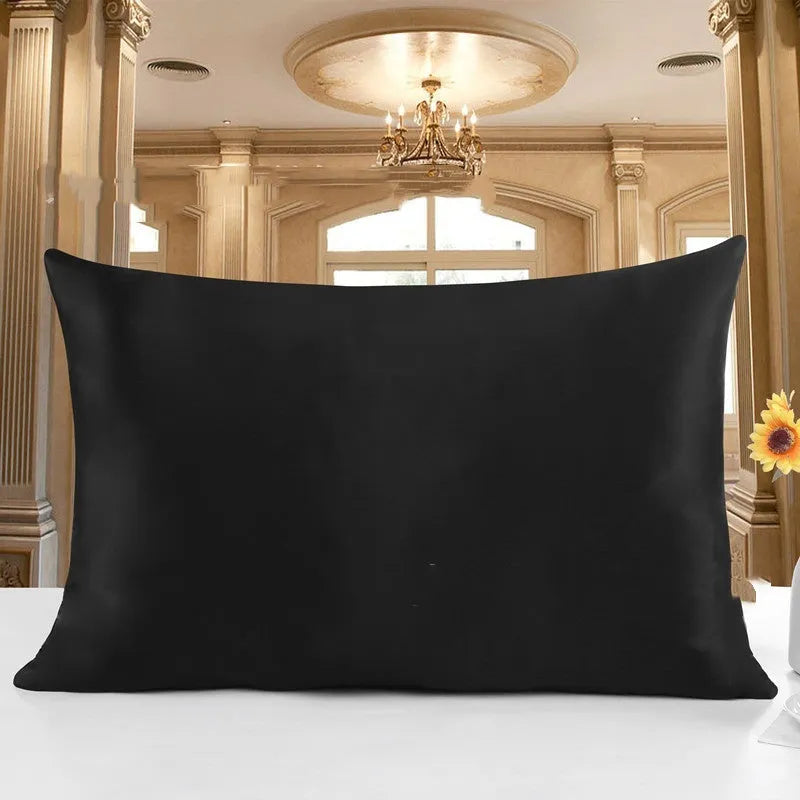 19 momme double-sided mulberry silk pillowcase with hidden zip closure in a neutral colour